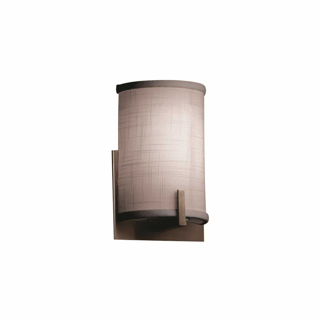 Textile LED Wall Sconce in Dark Bronze Justice Designs