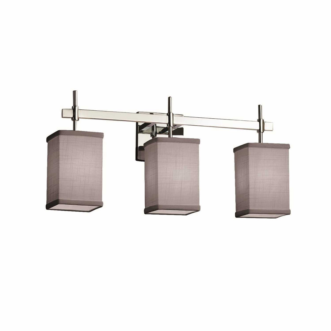 Textile LED Bath Bar in Polished Chrome Justice Designs