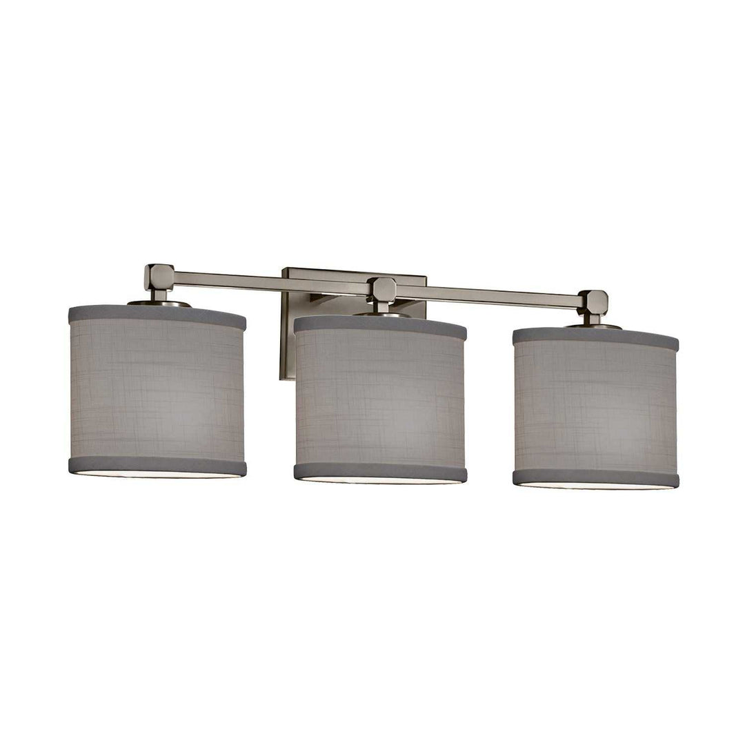 Textile LED Bath Bar in Brushed Nickel Justice Designs