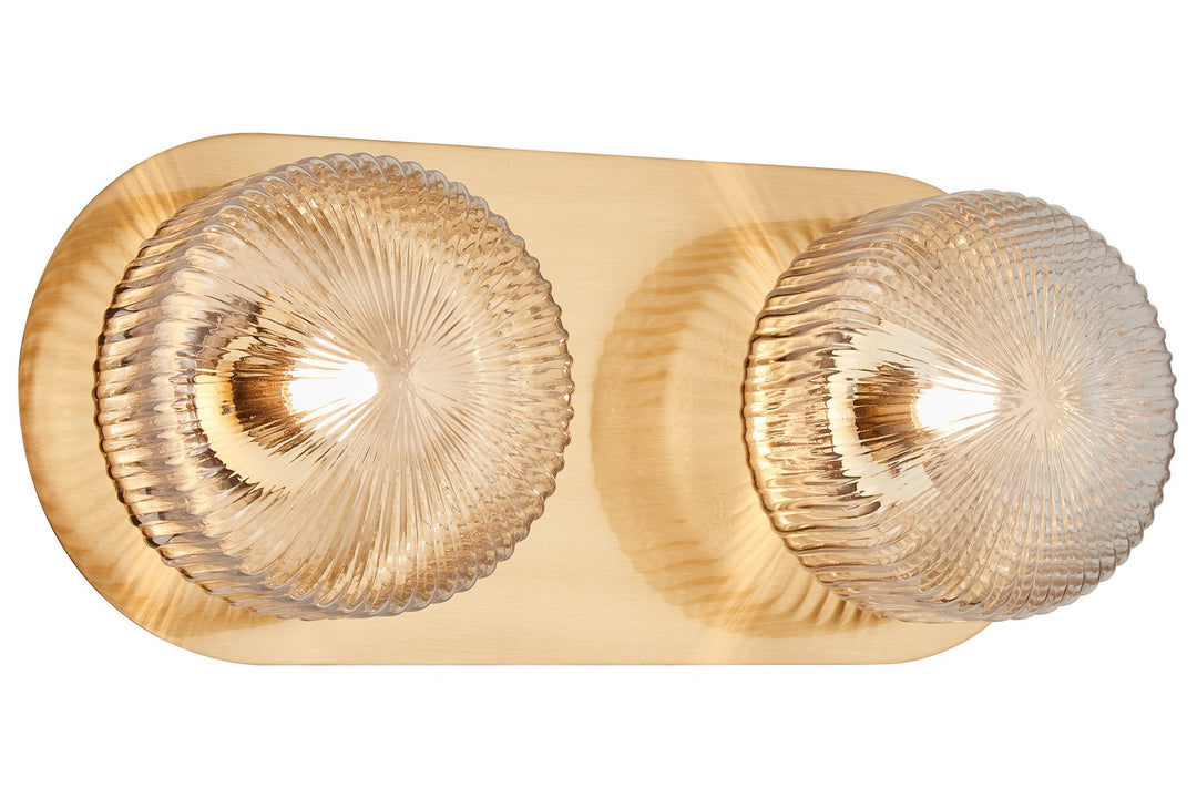 Knobbel LED Wall Sconce in Aged Gold Brass - available from The Lighting Shoppe, trusted by Canadian homeowners