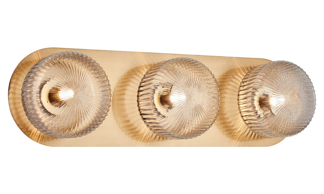 Knobbel LED Wall Sconce in Aged Gold Brass - available from The Lighting Shoppe, trusted by Canadian homeowners