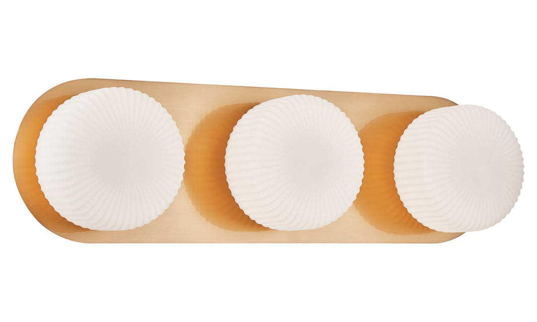 Knobbel LED Wall Sconce in Aged Gold Brass - available from The Lighting Shoppe, trusted by Canadian homeowners