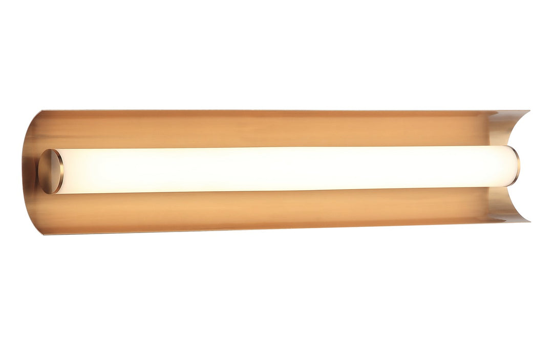 Norvan LED Wall Sconce in Aged Gold Brass - available from The Lighting Shoppe, trusted by Canadian homeowners