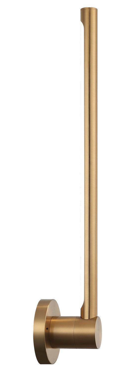 Novelle LED Wall Sconce in Aged Gold Brass - available from The Lighting Shoppe, trusted by Canadian homeowners