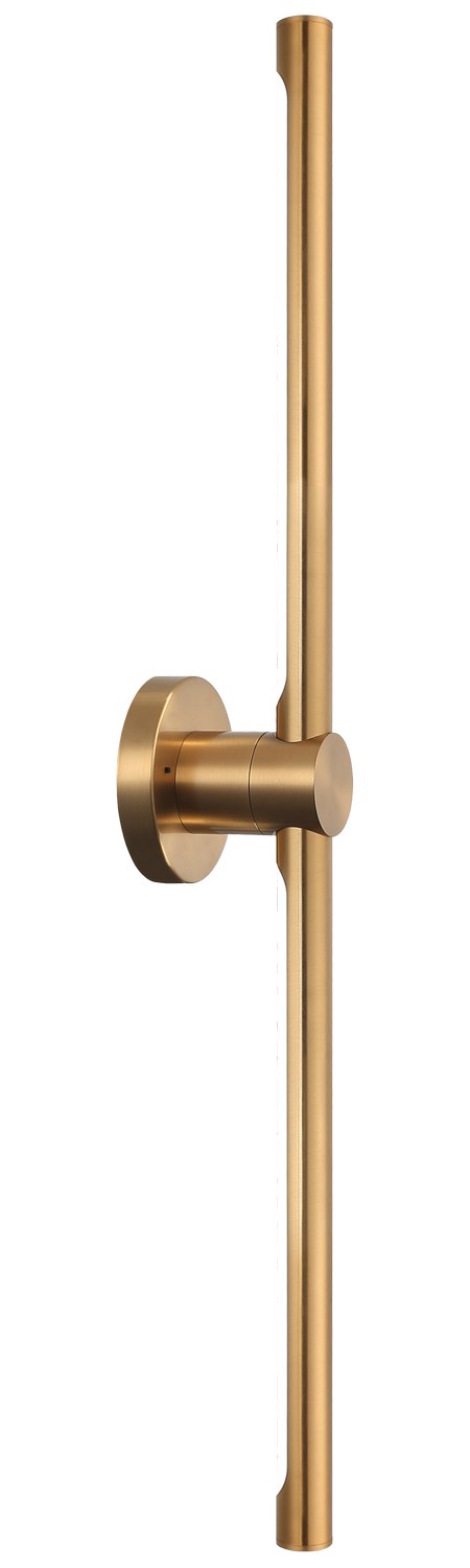 Novelle LED Wall Sconce in Aged Gold Brass - available from The Lighting Shoppe, trusted by Canadian homeowners