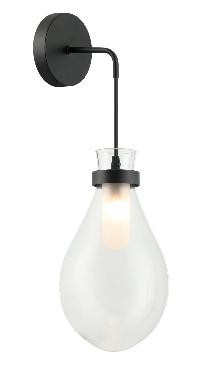 Seranna One Light Wall Sconce in Matte Black - available from The Lighting Shoppe, trusted by Canadian homeowners