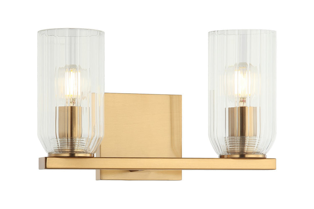 Westlock Two Light Wall Sconce in Aged Gold Brass - available from The Lighting Shoppe, trusted by Canadian homeowners