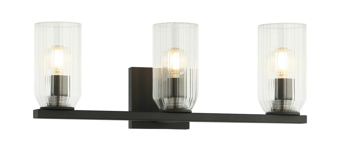 Westlock Three Light Wall Sconce in Matte Black - available from The Lighting Shoppe, trusted by Canadian homeowners
