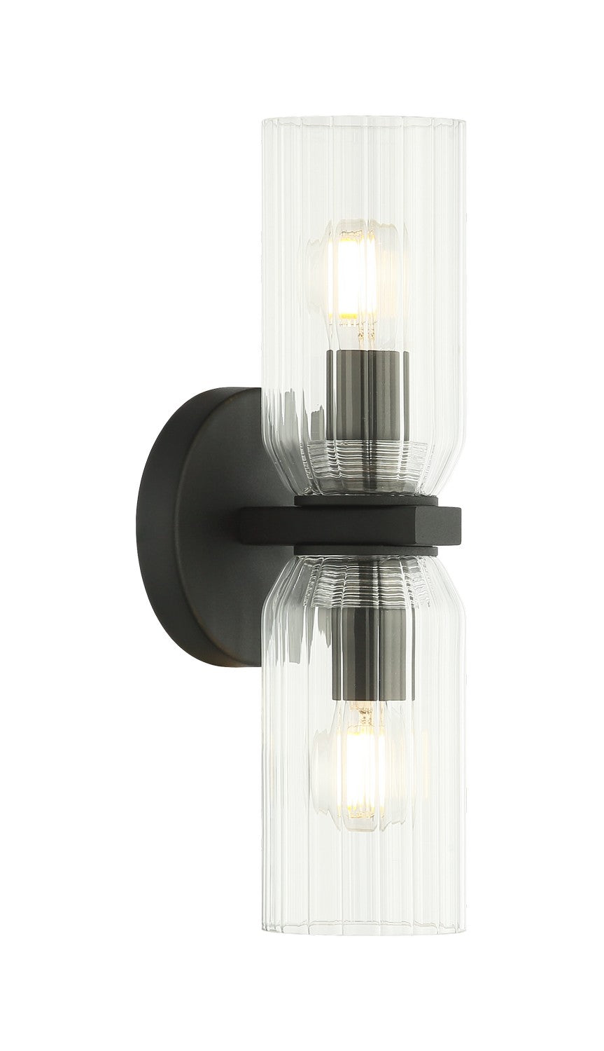 Westlock Two Light Wall Sconce in Matte Black - available from The Lighting Shoppe, trusted by Canadian homeowners