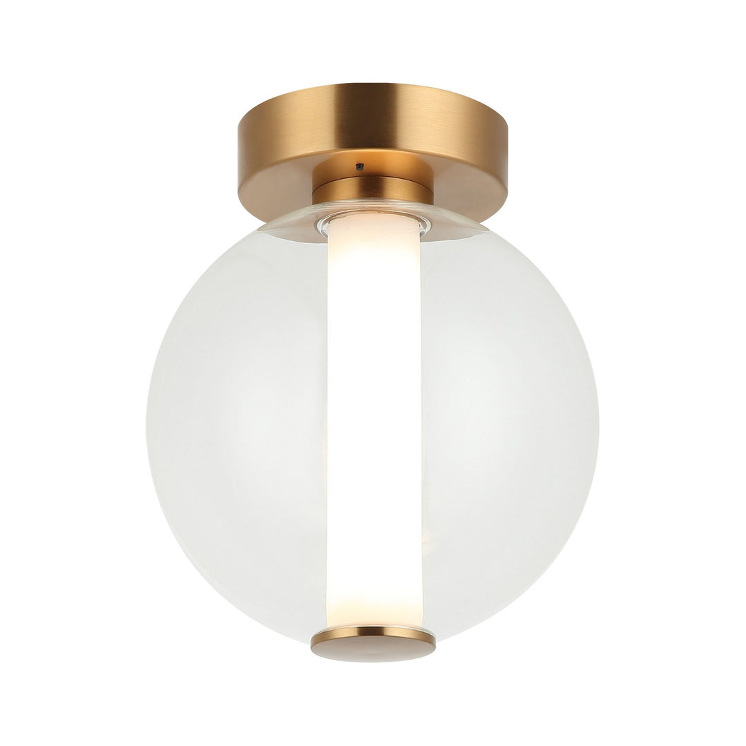 Belange LED Wall Sconce/Ceiling Mount in Aged Gold Brass - available from The Lighting Shoppe, trusted by Canadian homeowners