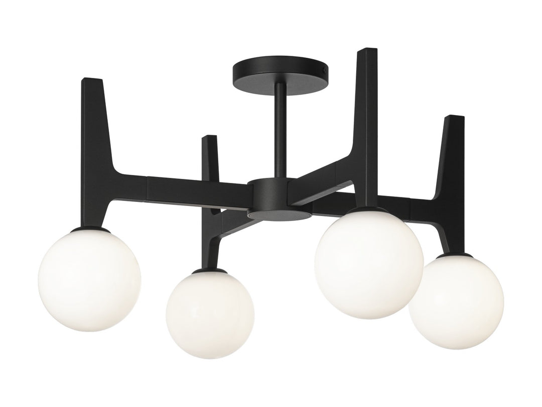 Scriben LED Ceiling Mount in Matte Black - available from The Lighting Shoppe, trusted by Canadian homeowners