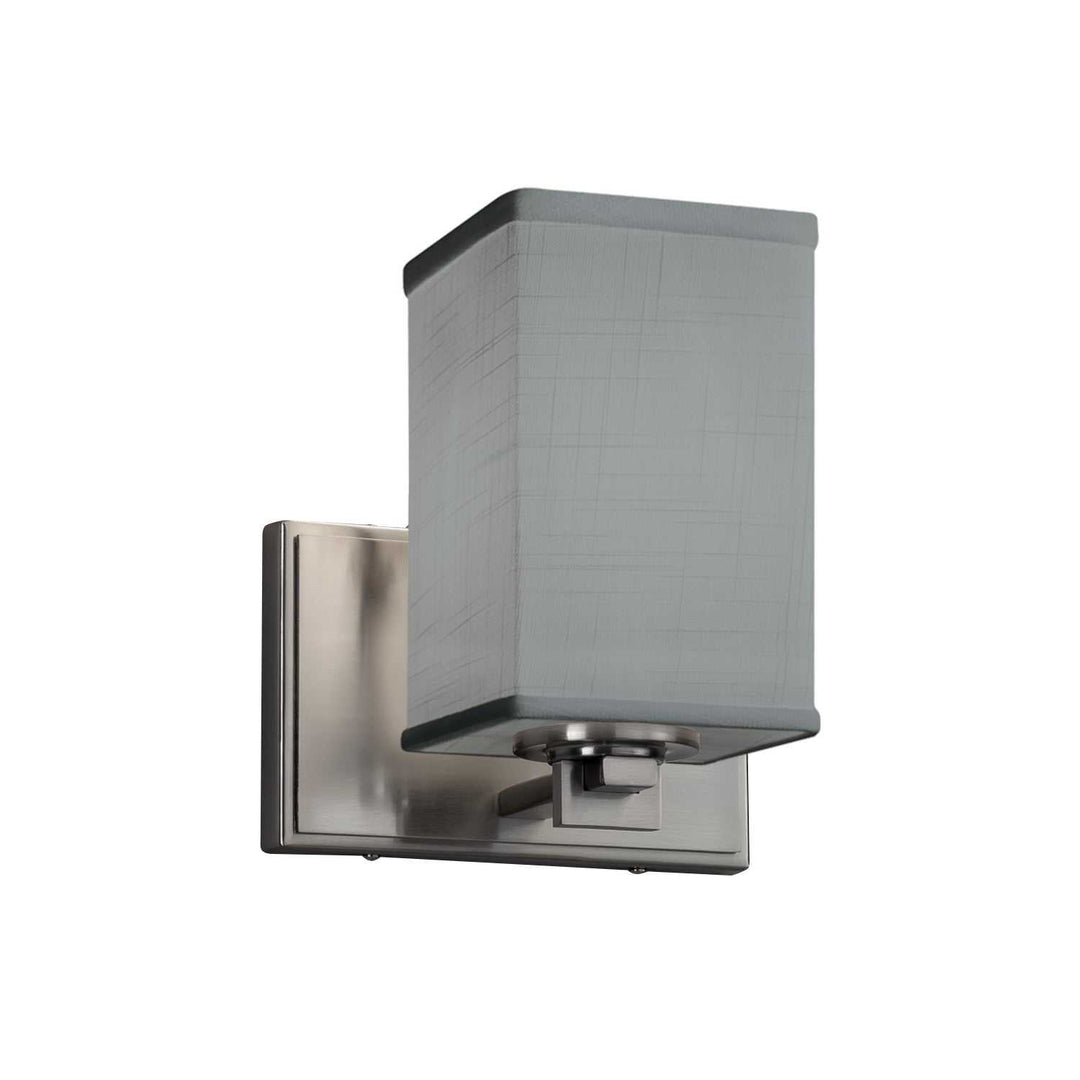 Textile LED Wall Sconce in Brushed Nickel Justice Designs