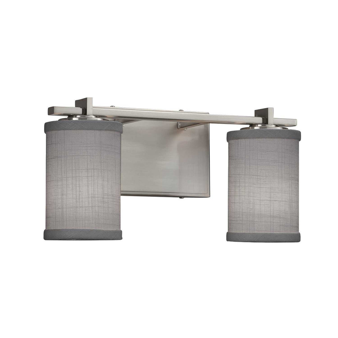 Textile LED Bath Bar in Brushed Nickel Justice Designs