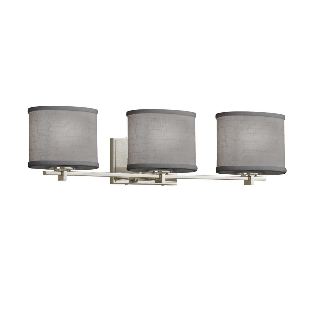 Textile LED Bath Bar in Brushed Nickel Justice Designs
