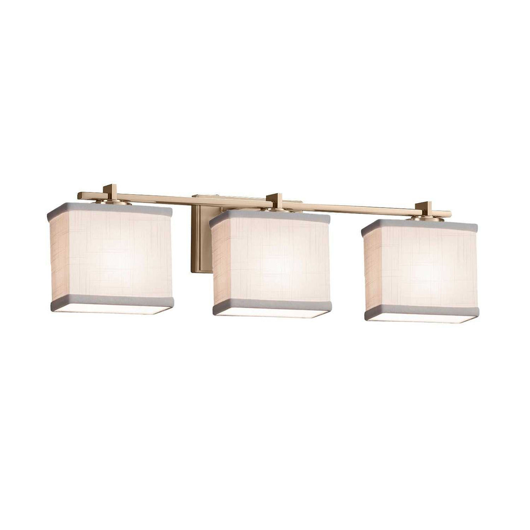Textile LED Bath Bar in Brushed Brass Justice Designs
