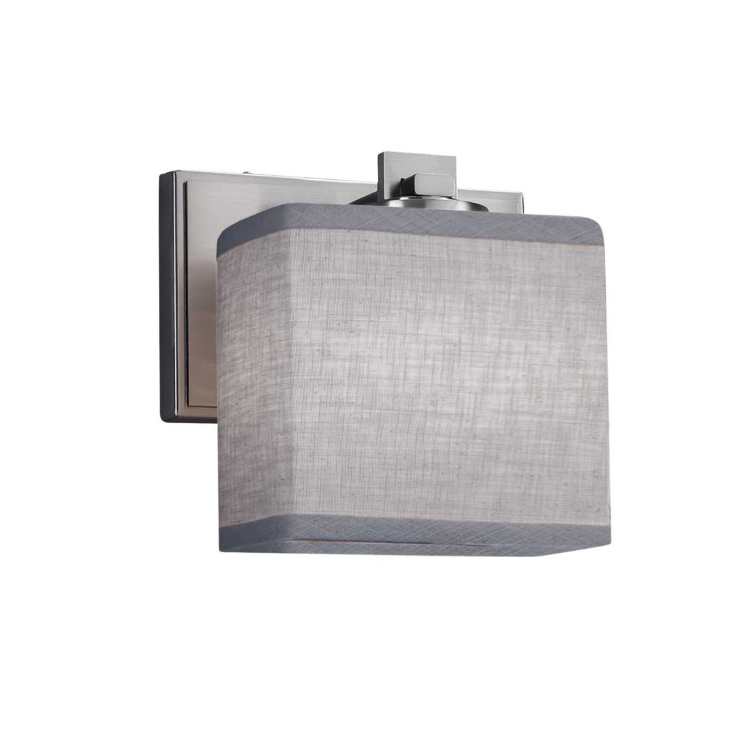 Textile LED Wall Sconce in Brushed Nickel Justice Designs