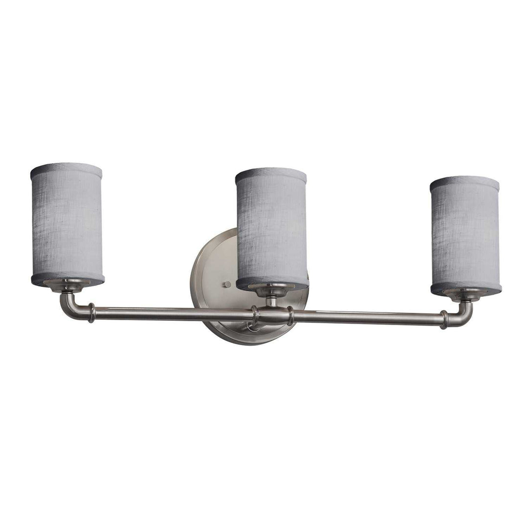 Textile LED Bath Bar in Brushed Nickel Justice Designs