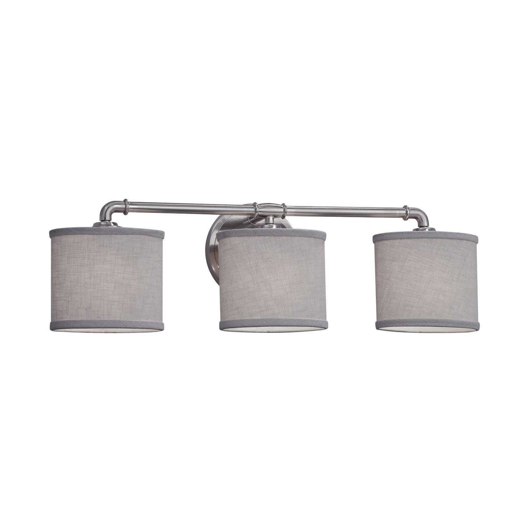 Textile LED Bath Bar in Brushed Nickel Justice Designs