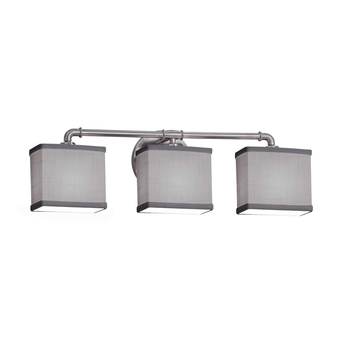 Textile LED Bath Bar in Brushed Nickel Justice Designs