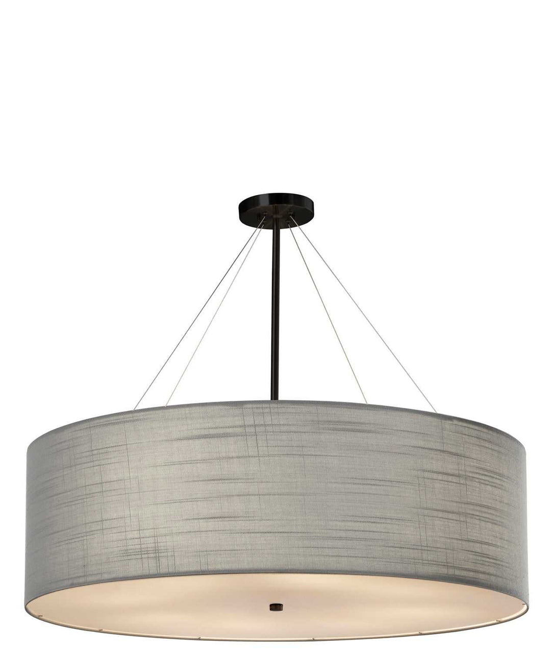 Textile LED Pendant in Matte Black Justice Designs