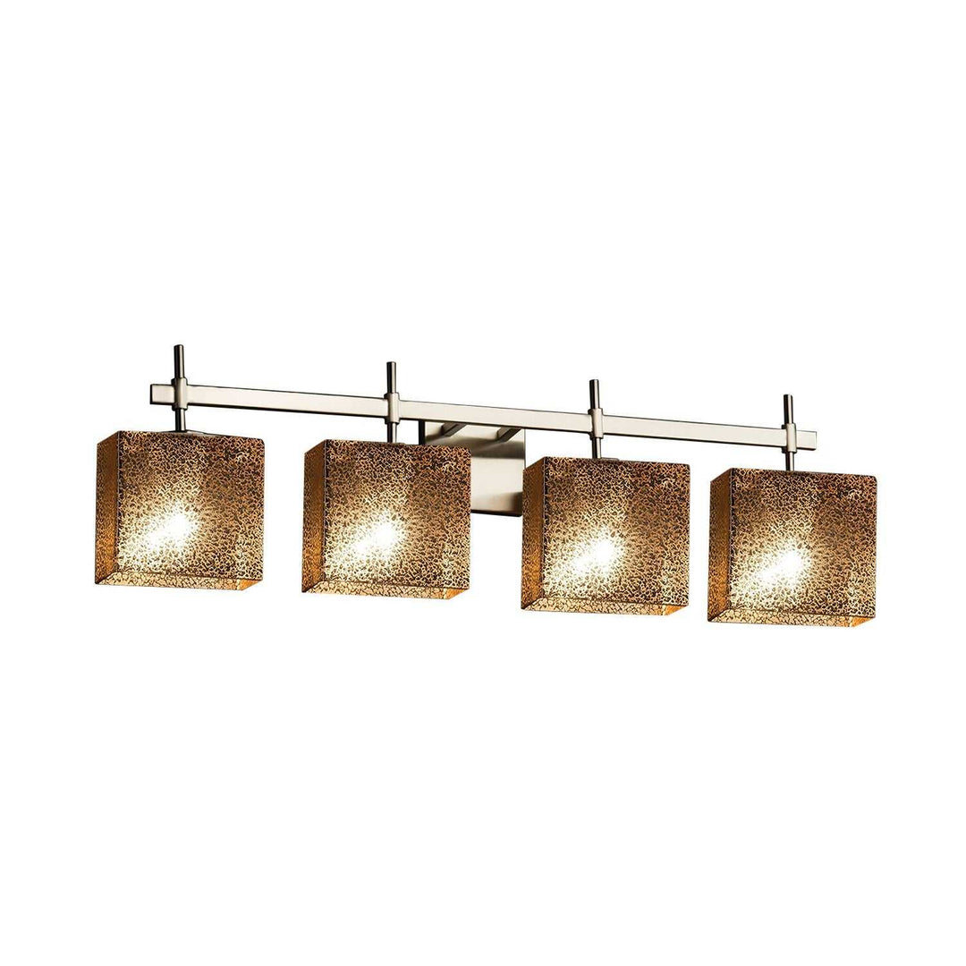 Fusion Four Light Bath Bar in Brushed Nickel Justice Designs