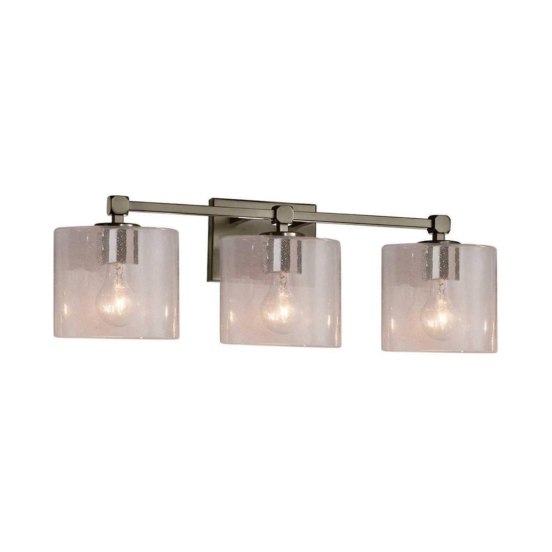 Fusion Three Light Bath Bar in Brushed Nickel Justice Designs