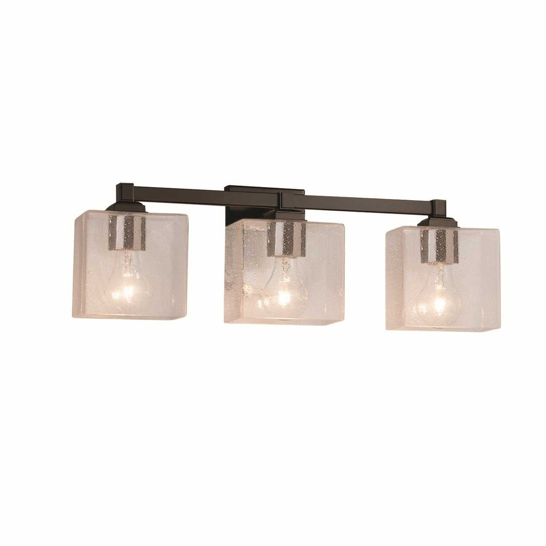 Fusion Three Light Bath Bar in Dark Bronze Justice Designs