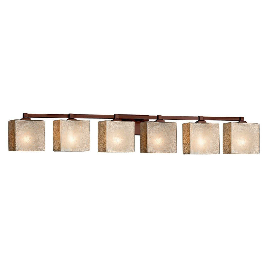 Fusion Six Light Bath Bar in Dark Bronze Justice Designs