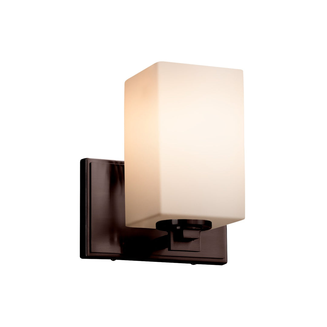 Justice Designs - FSN-8441-15-OPAL-DBRZ-LED1-700 - LED Wall Sconce - Fusion - Dark Bronze
