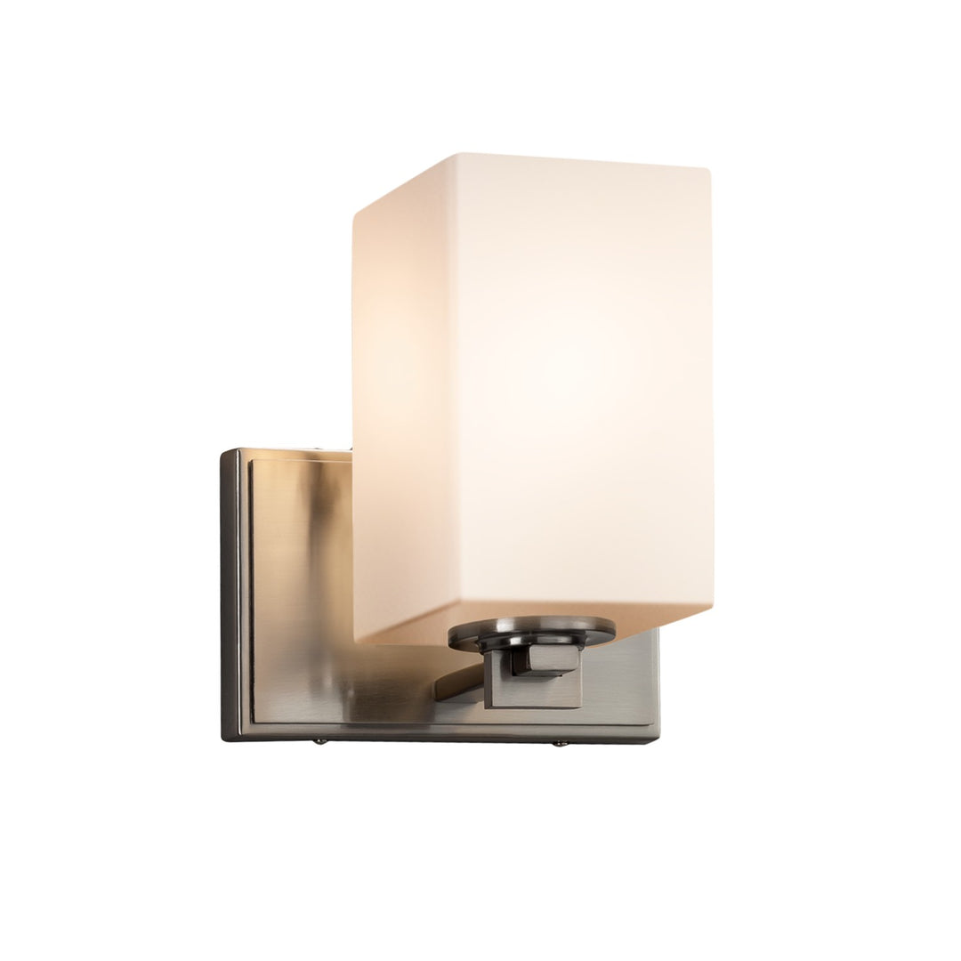 Justice Designs - FSN-8441-15-OPAL-NCKL-LED1-700 - LED Wall Sconce - Fusion - Brushed Nickel