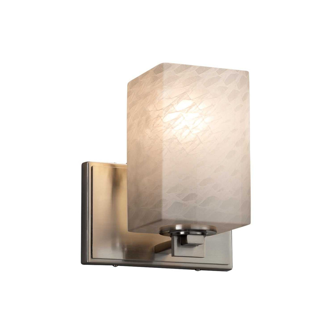 Fusion One Light Wall Sconce in Brushed Nickel Justice Designs