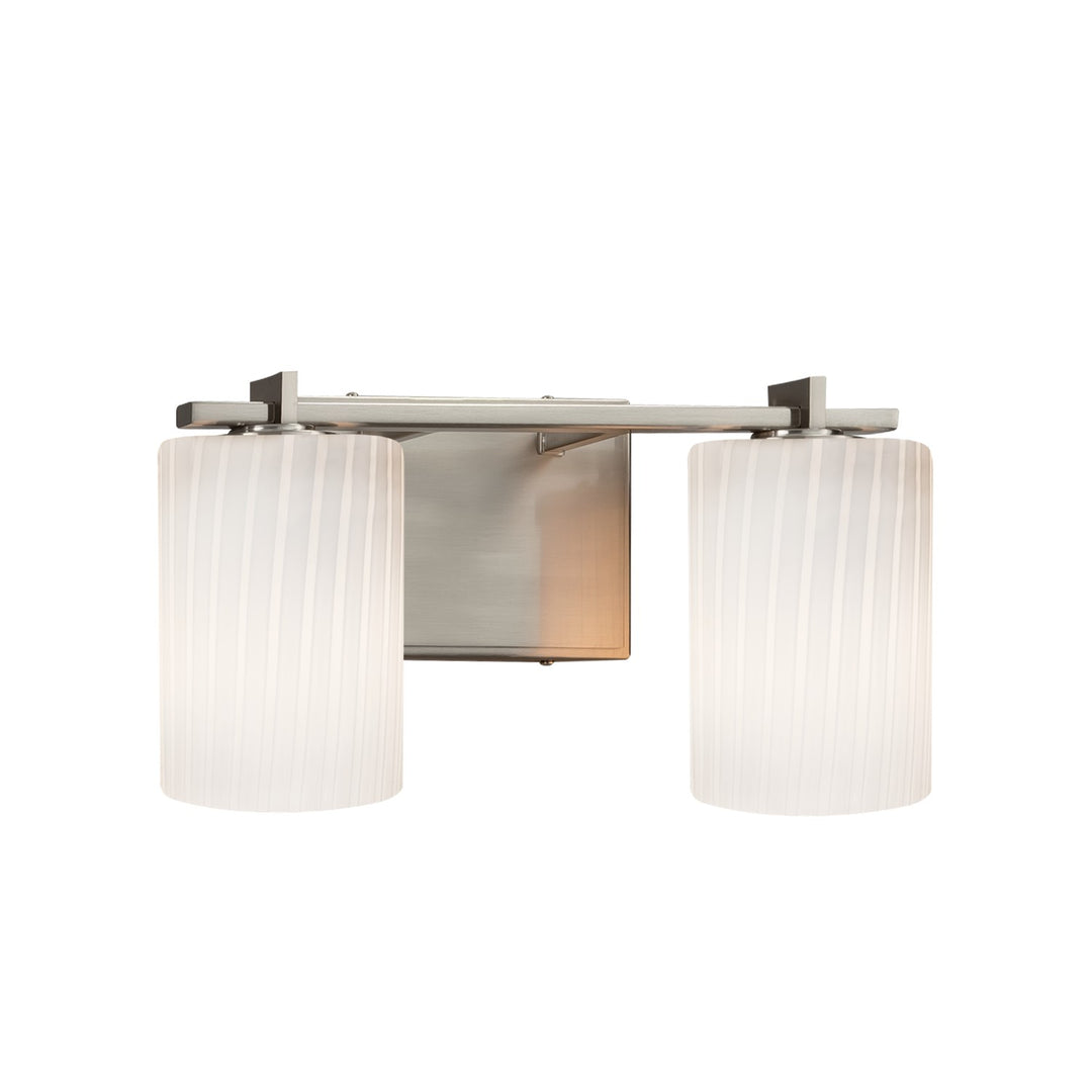 Justice Designs - FSN-8442-10-RBON-NCKL - Two Light Bath Bar - Fusion - Brushed Nickel