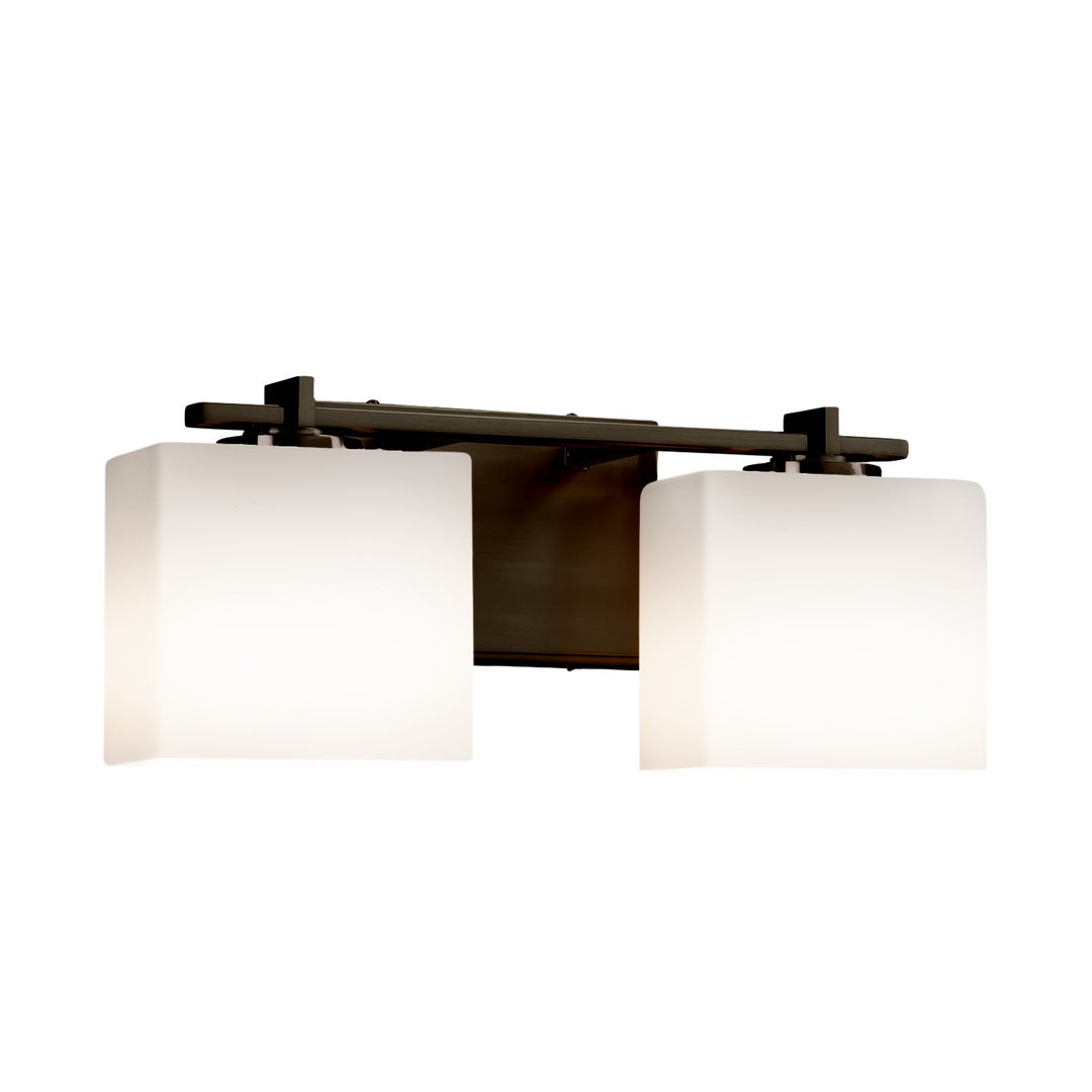 Justice Designs - FSN-8442-55-OPAL-DBRZ-LED2-1400 - LED Bath Bar - Fusion - Dark Bronze