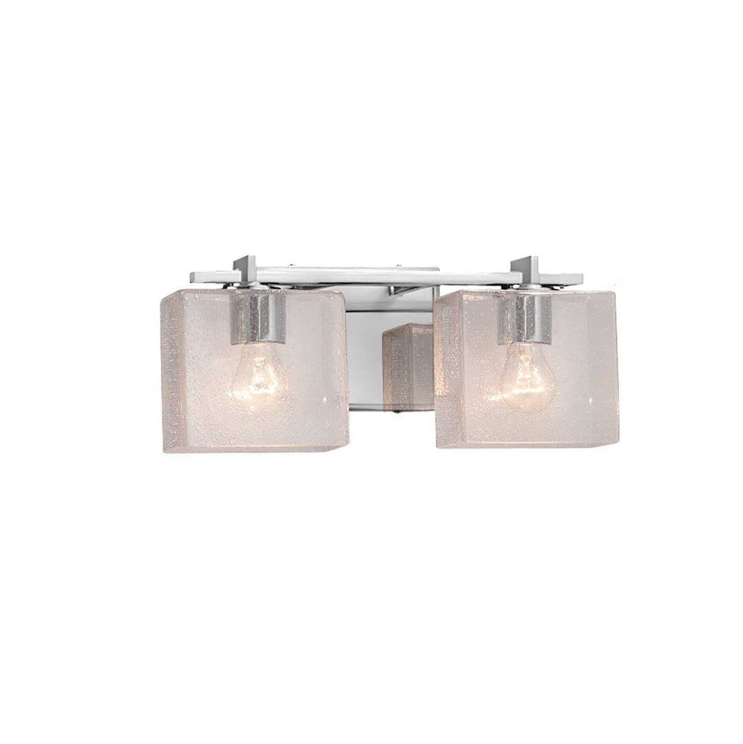 Fusion Two Light Bath Bar in Polished Chrome Justice Designs
