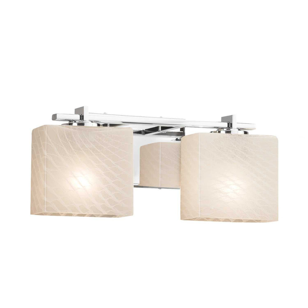 Fusion Two Light Bath Bar in Polished Chrome Justice Designs
