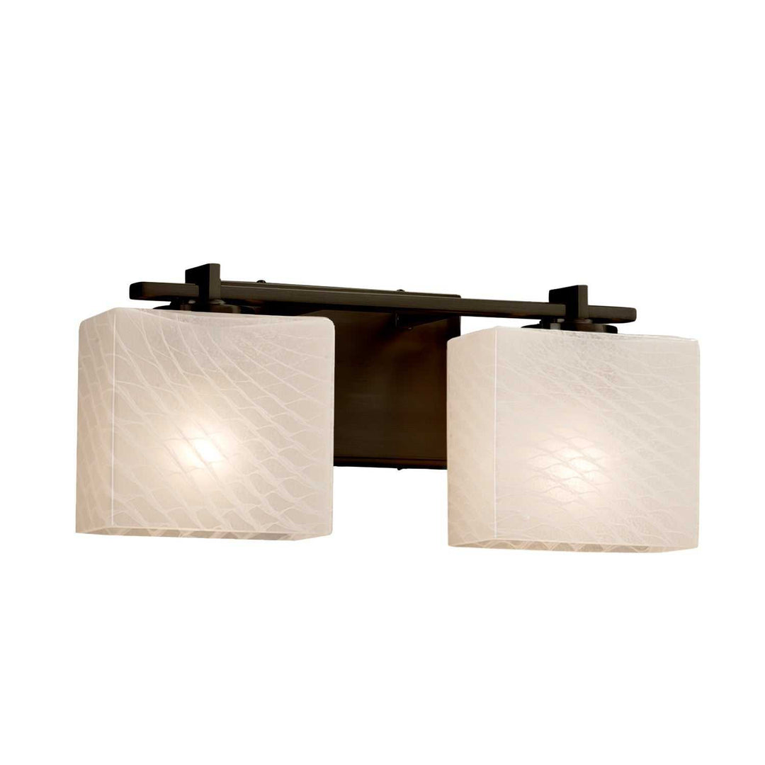 Fusion Two Light Bath Bar in Dark Bronze Justice Designs