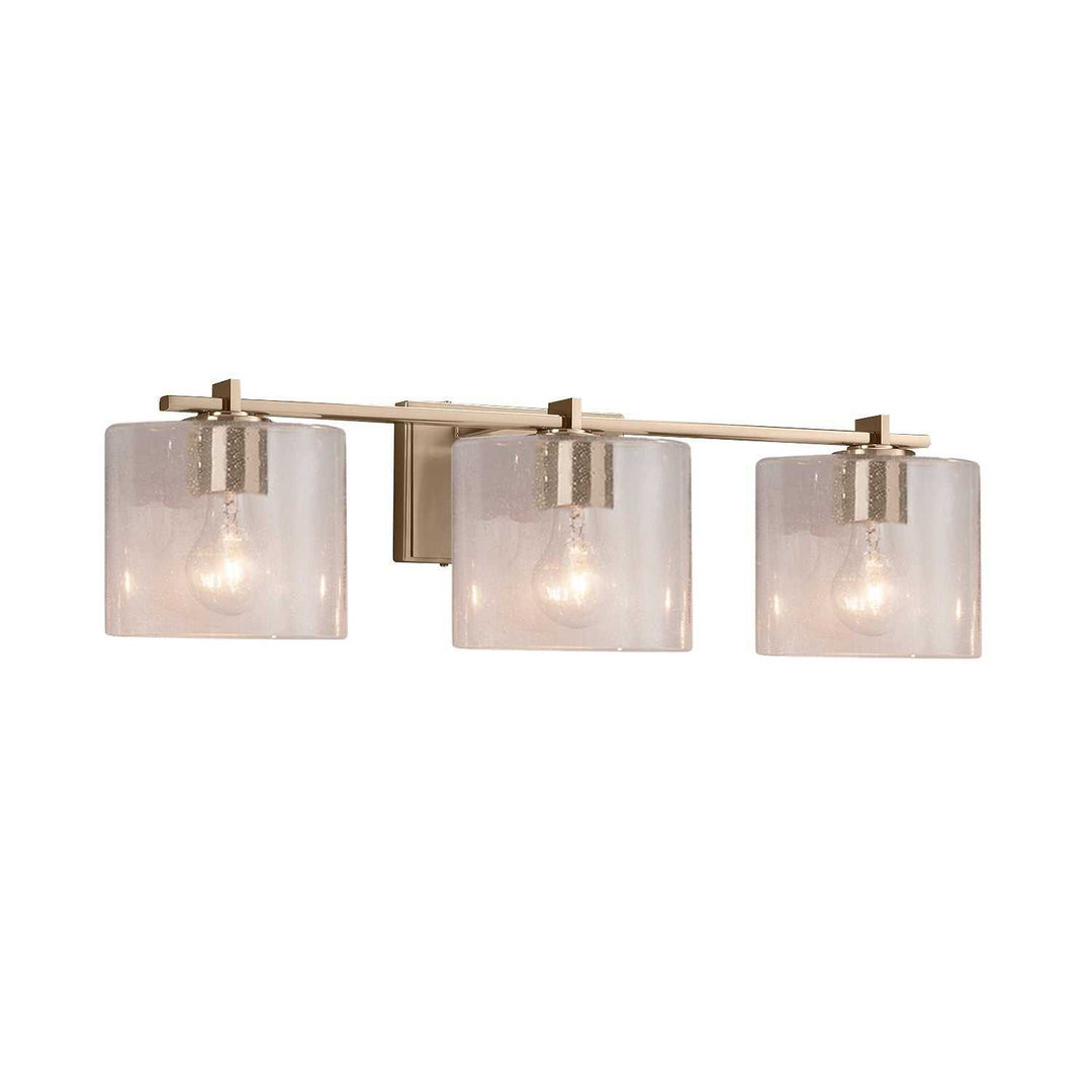 Fusion LED Bath Bar in Brushed Brass Justice Designs