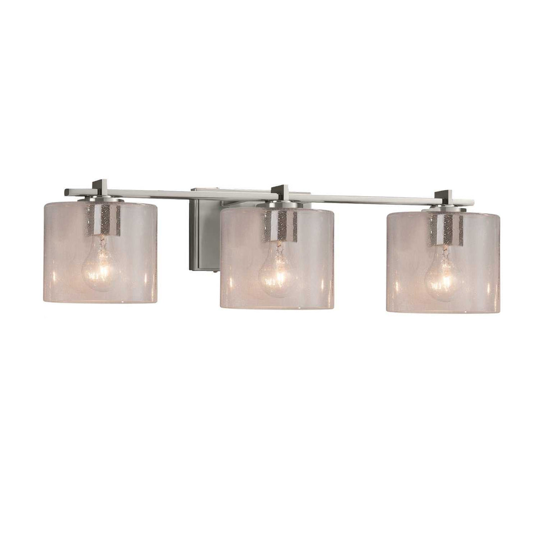 Fusion Three Light Bath Bar in Brushed Nickel Justice Designs