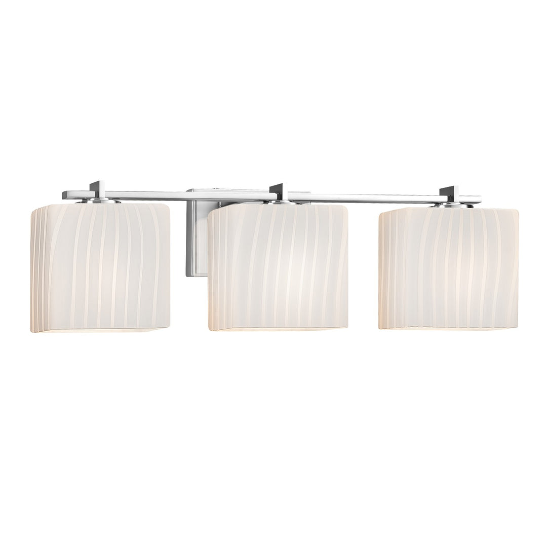 Justice Designs - FSN-8443-55-RBON-CROM-LED3-2100 - LED Bath Bar - Fusion - Polished Chrome