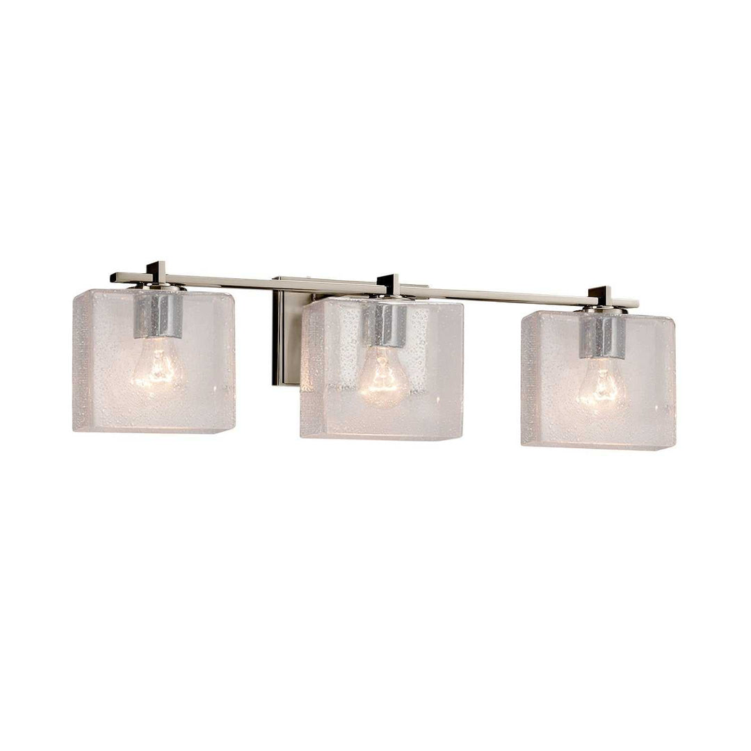 Fusion Three Light Bath Bar in Brushed Nickel Justice Designs