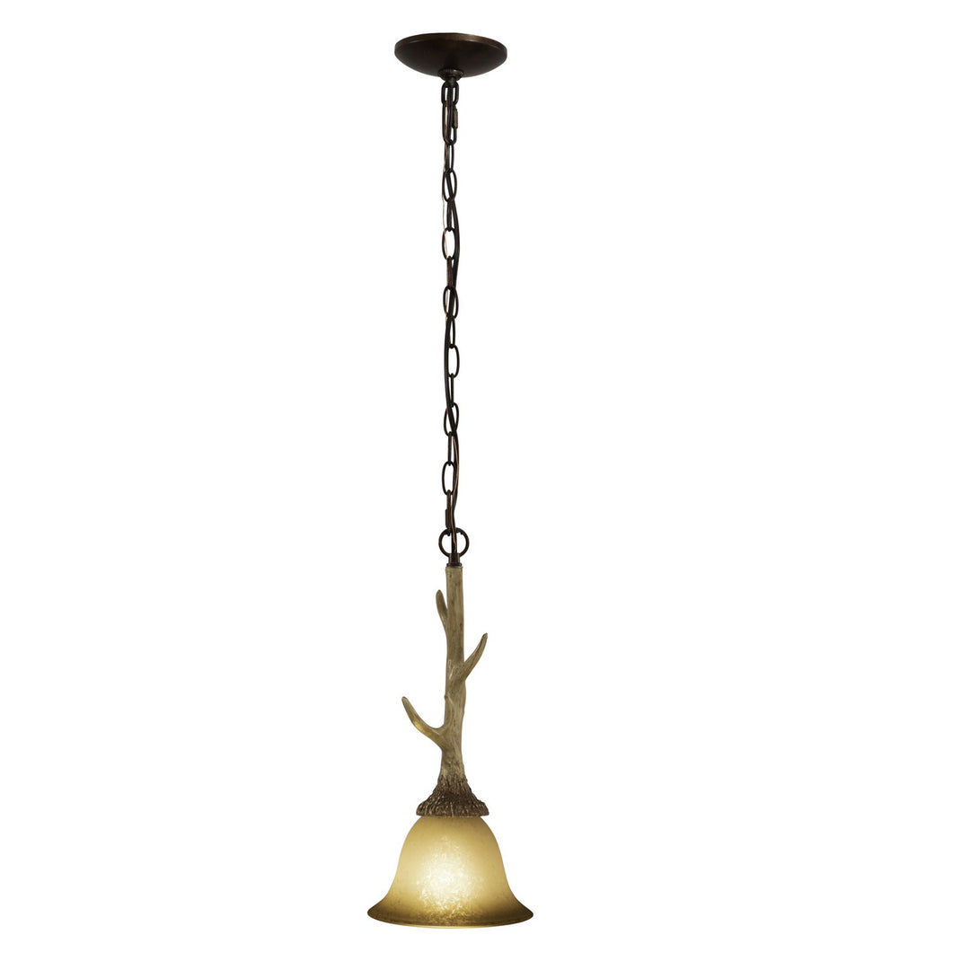 Lodge One Light Mini Pendant in Noachian Stone