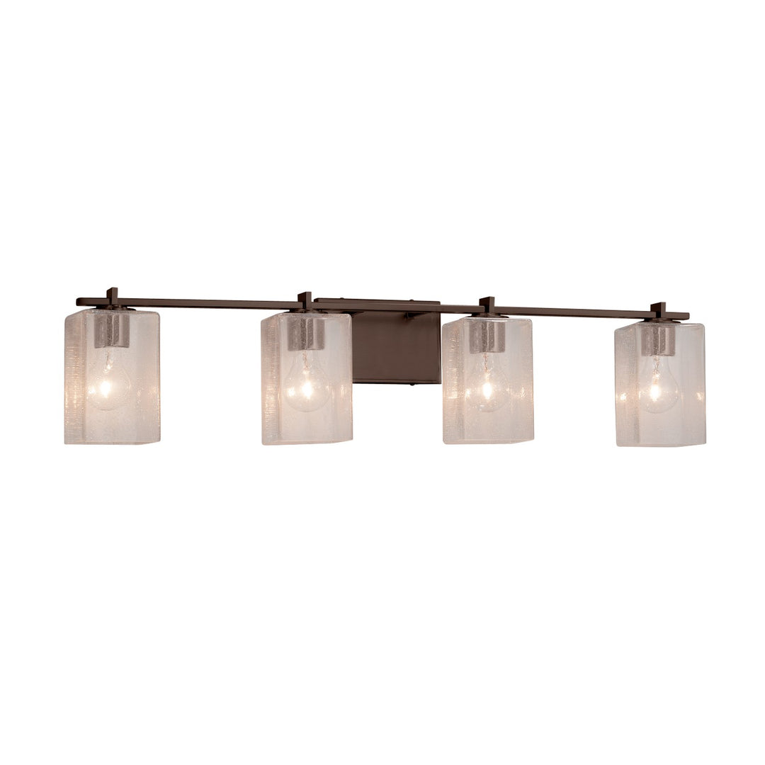 Justice Designs - FSN-8444-15-SEED-DBRZ-LED4-2800 - LED Bath Bar - Fusion - Dark Bronze