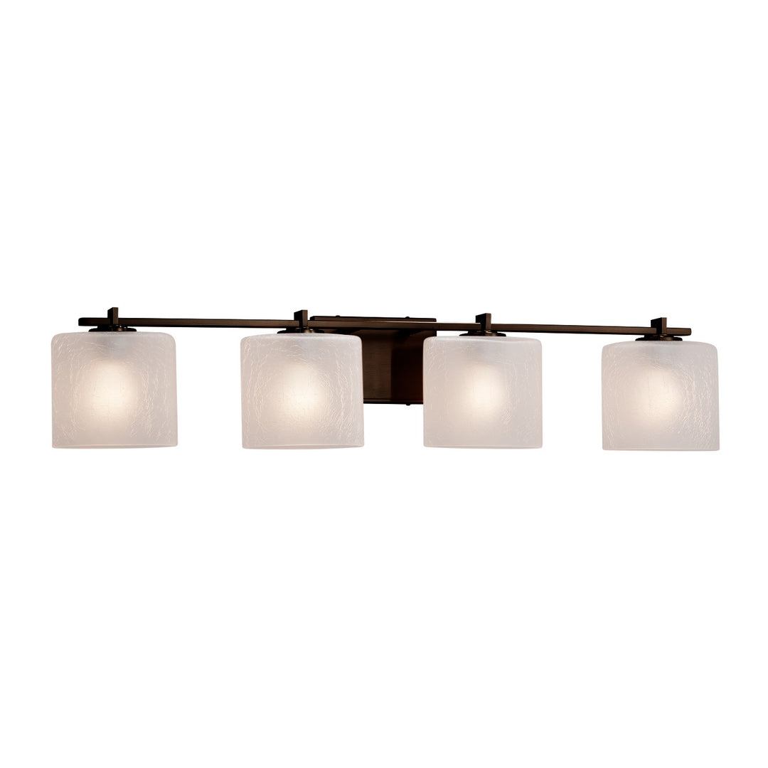 Justice Designs - FSN-8444-30-FRCR-DBRZ-LED4-2800 - LED Bath Bar - Fusion - Dark Bronze
