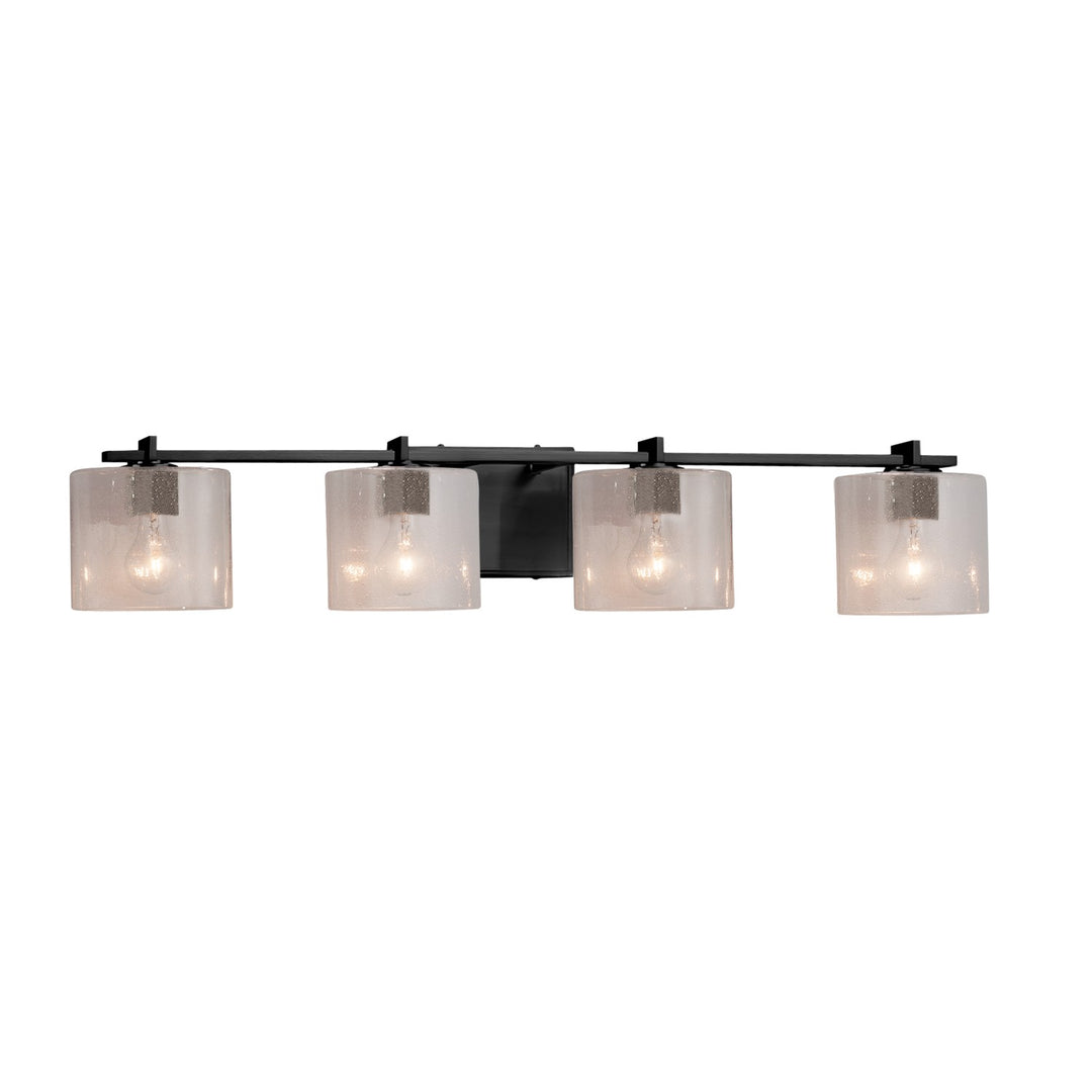 Justice Designs - FSN-8444-30-SEED-MBLK-LED4-2800 - LED Bath Bar - Fusion - Matte Black