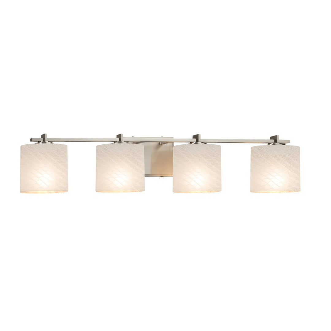 Justice Designs - FSN-8444-30-WEVE-NCKL-LED4-2800 - LED Bath Bar - Fusion - Brushed Nickel