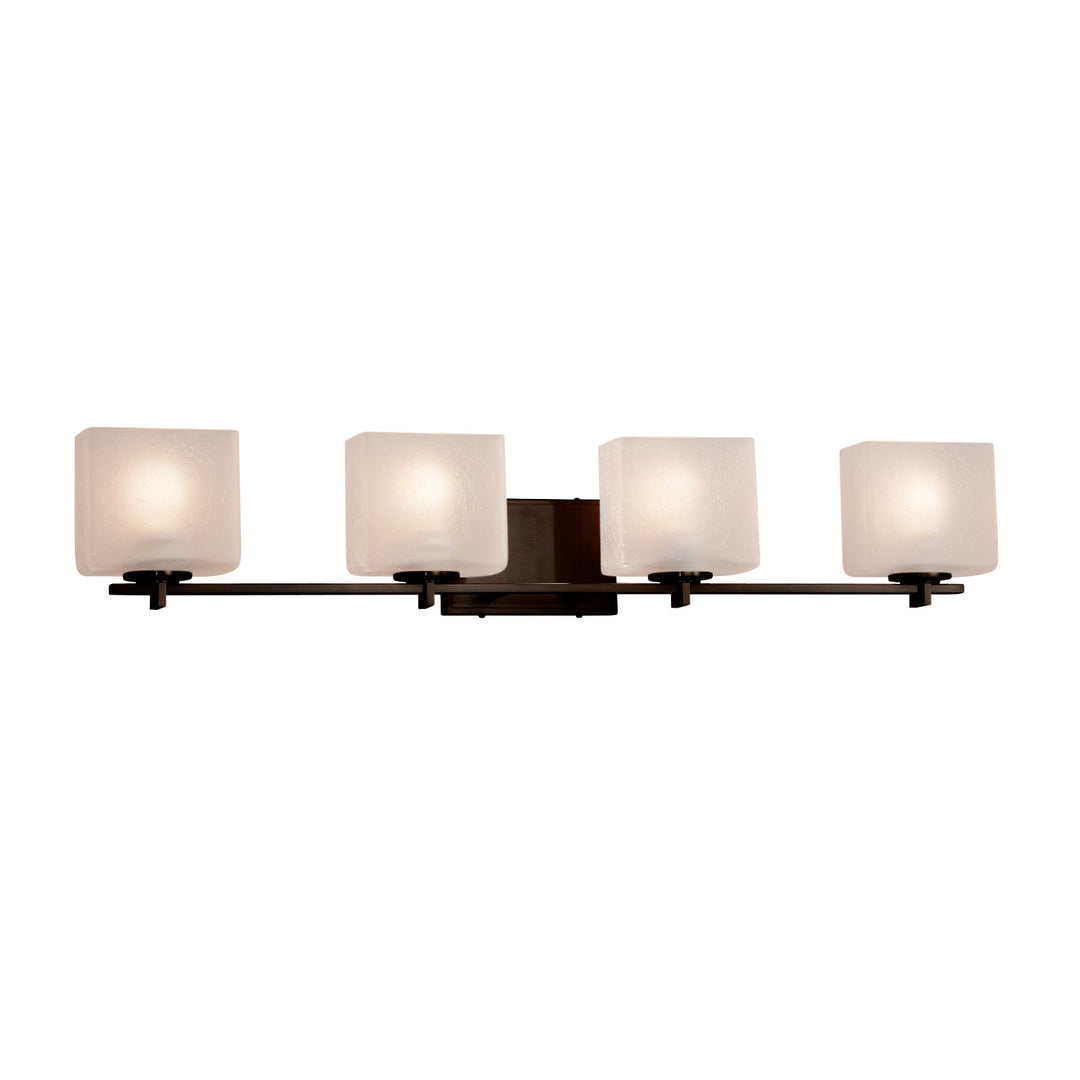 Justice Designs - FSN-8444-55-FRCR-DBRZ-LED4-2800 - LED Bath Bar - Fusion - Dark Bronze