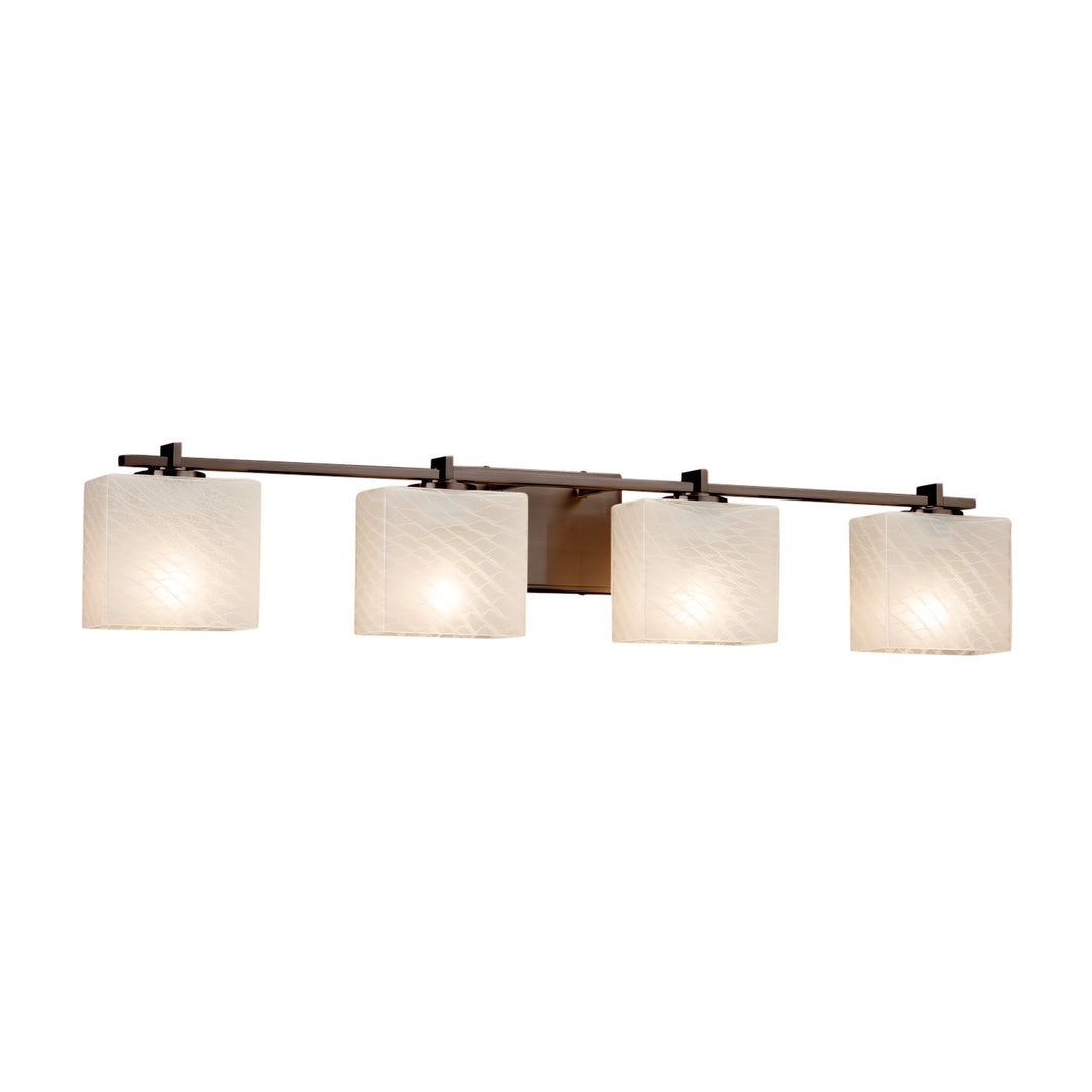 Justice Designs - FSN-8444-55-WEVE-DBRZ-LED4-2800 - LED Bath Bar - Fusion - Dark Bronze