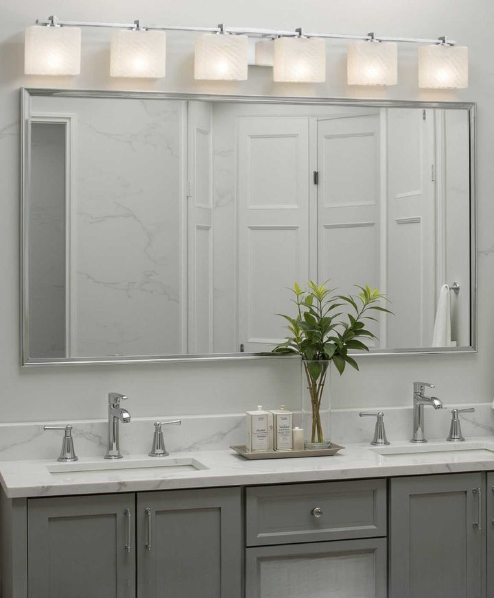 Fusion Six Light Bath Bar in Polished Chrome Justice Designs