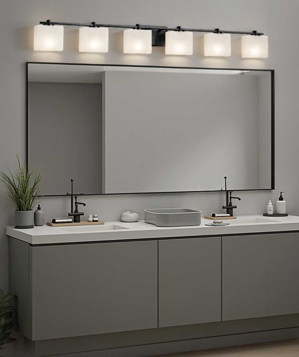 Fusion LED Bath Bar in Matte Black Justice Designs