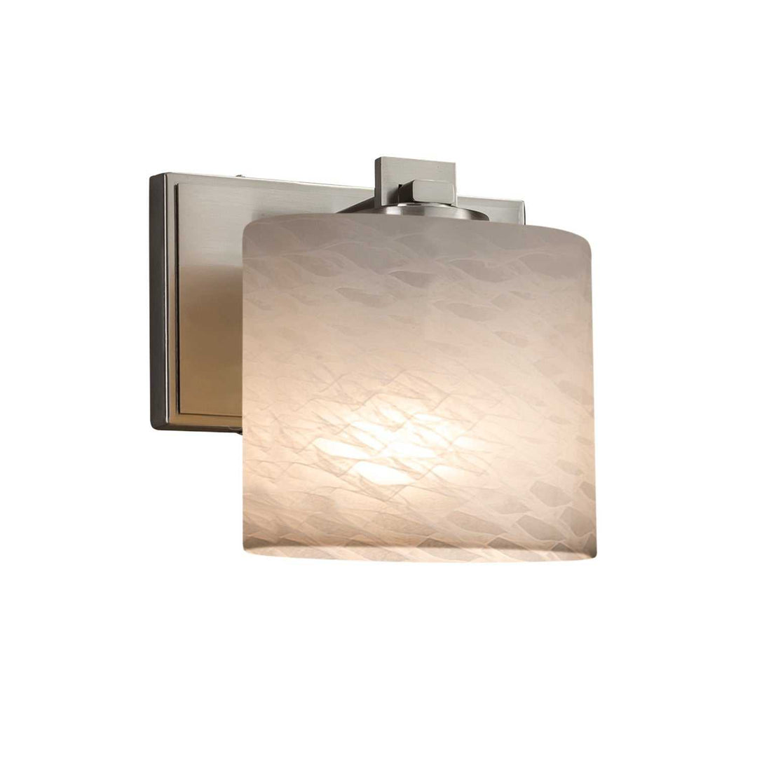 Fusion One Light Wall Sconce in Brushed Nickel Justice Designs
